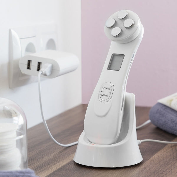 Facial Massager with Radiofrequency, Phototherapy and Electrostimulation