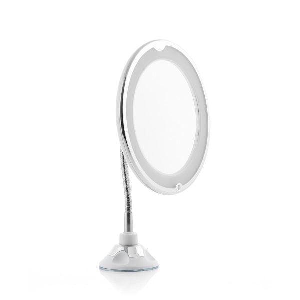 LED magnifying mirror with Flexible Arm and Suction Pad